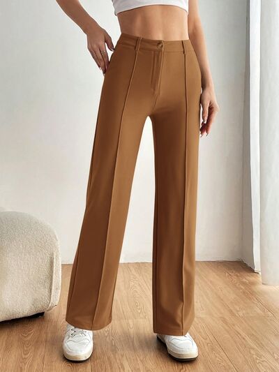 High Waist Wide Leg Pants - Drazelle Store