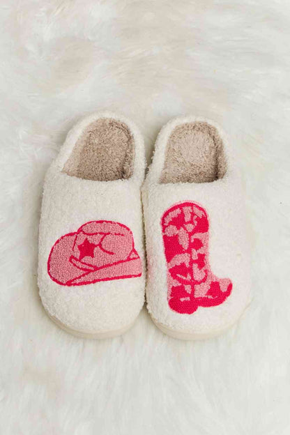 Melody Printed Plush Slide Slippers - Drazelle Store