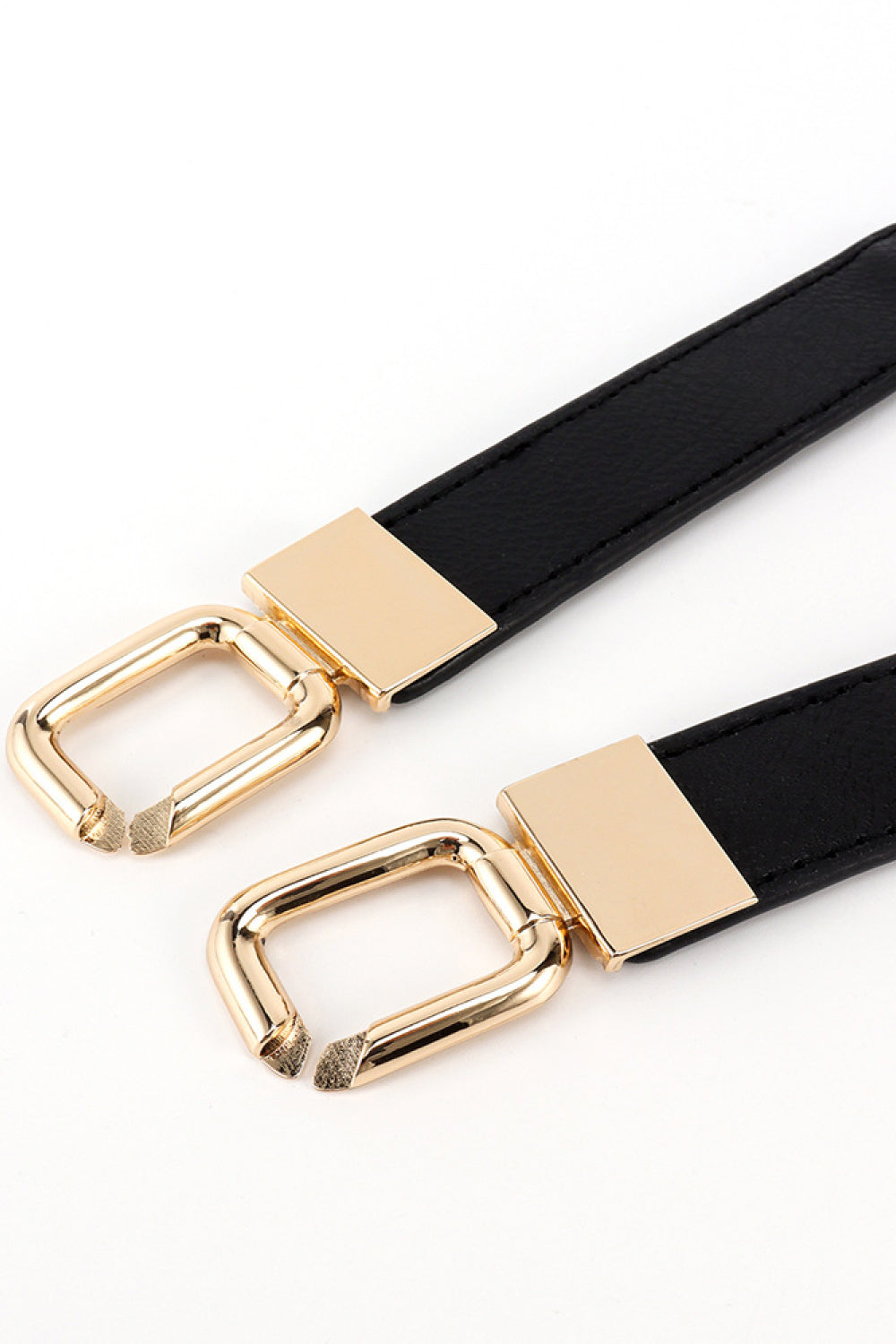 Geometric Double Buckle Elastic Belt - Drazelle Store