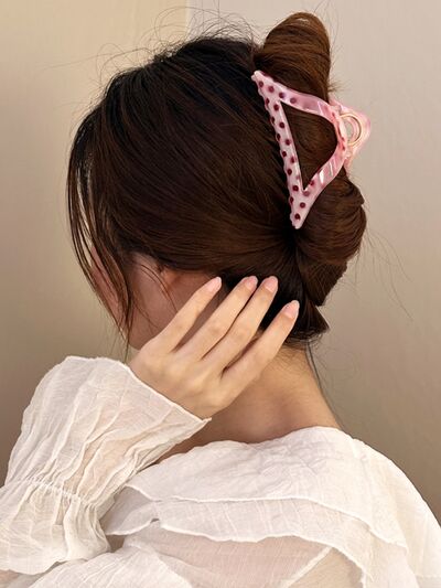 PC Polka Dot Hair Claw Clip - Drazelle Store