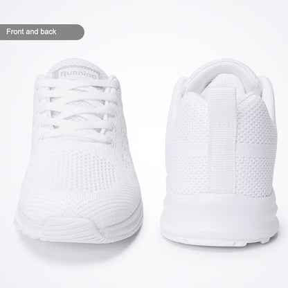 Black White Sneakers Women Lace Up - Drazelle Store
