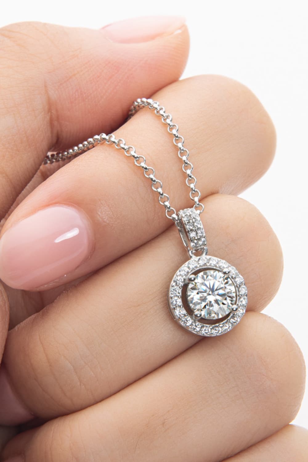 Zircon Pendant 925 Sterling Silver Necklace - Drazelle Store