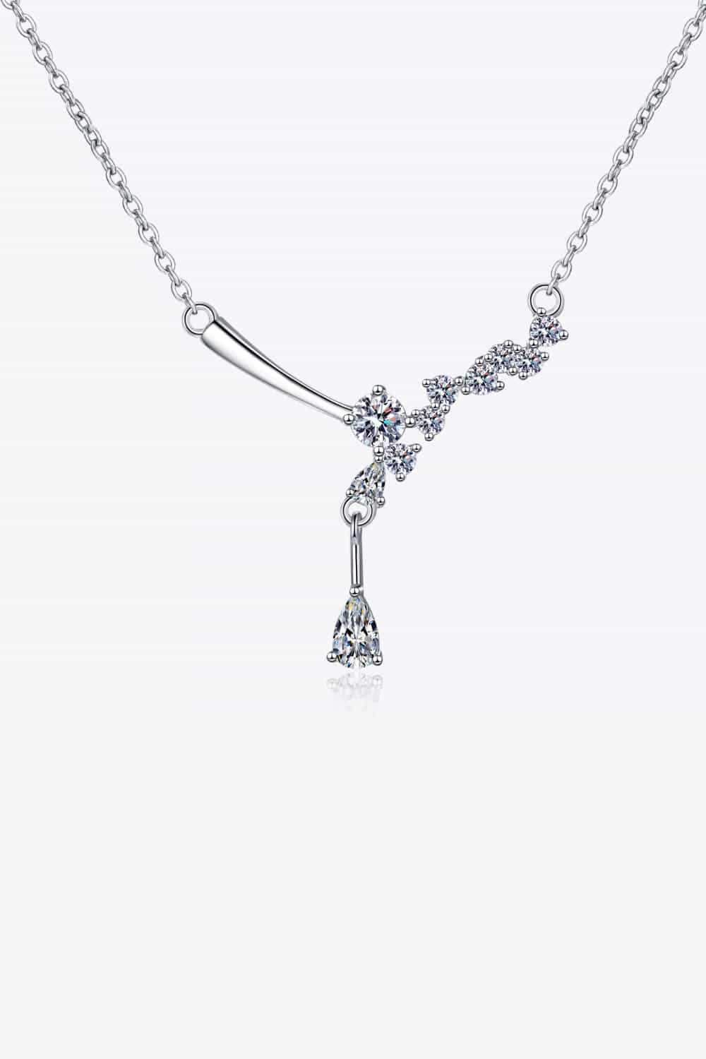 1 Carat Moissanite 925 Sterling Silver Necklace - Drazelle Store