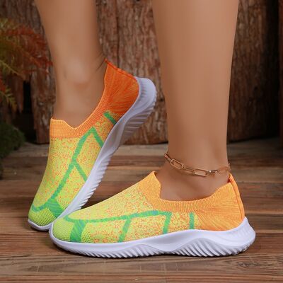 Breathable Mesh Round Toe Sneakers - Drazelle Store