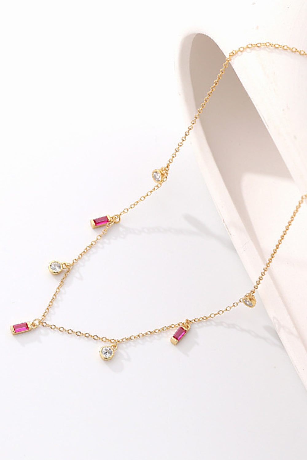 18K Gold Plated Multi-Charm Chain Necklace - Drazelle Store