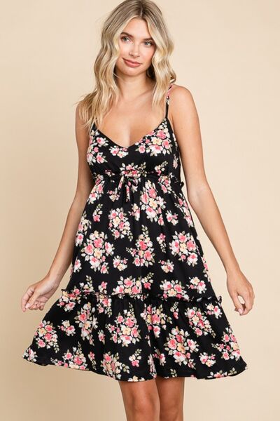 Culture Code Floral Frill Cami Dress - Drazelle Store