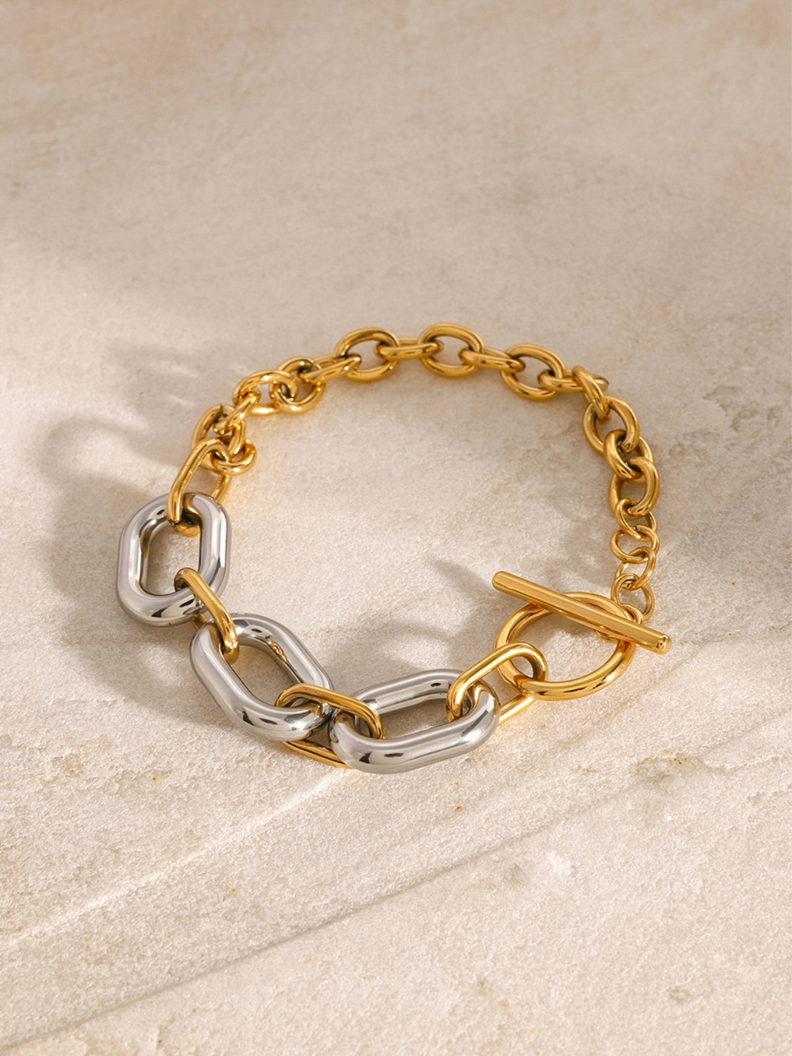 Gold-Plated Stainless Steel Chain Bracelet - Drazelle Store