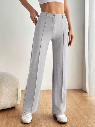 High Waist Wide Leg Pants - Drazelle Store