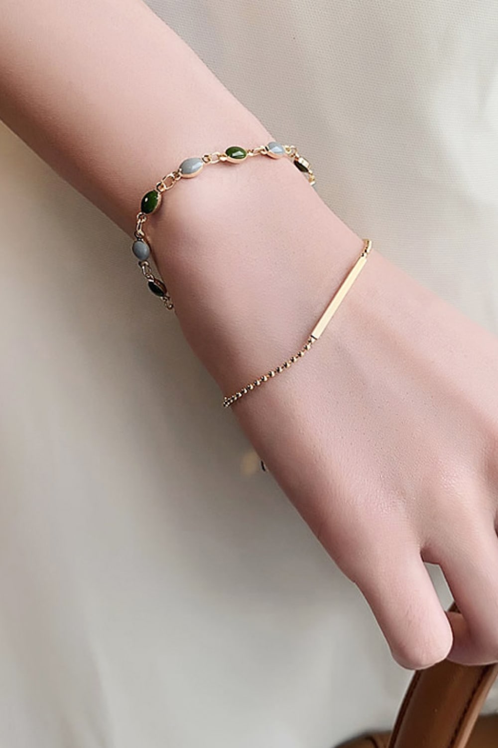 Alloy Double-Layered Bracelet - Drazelle Store