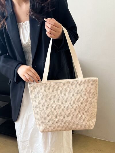 Straw Woven Tote Bag - Drazelle Store