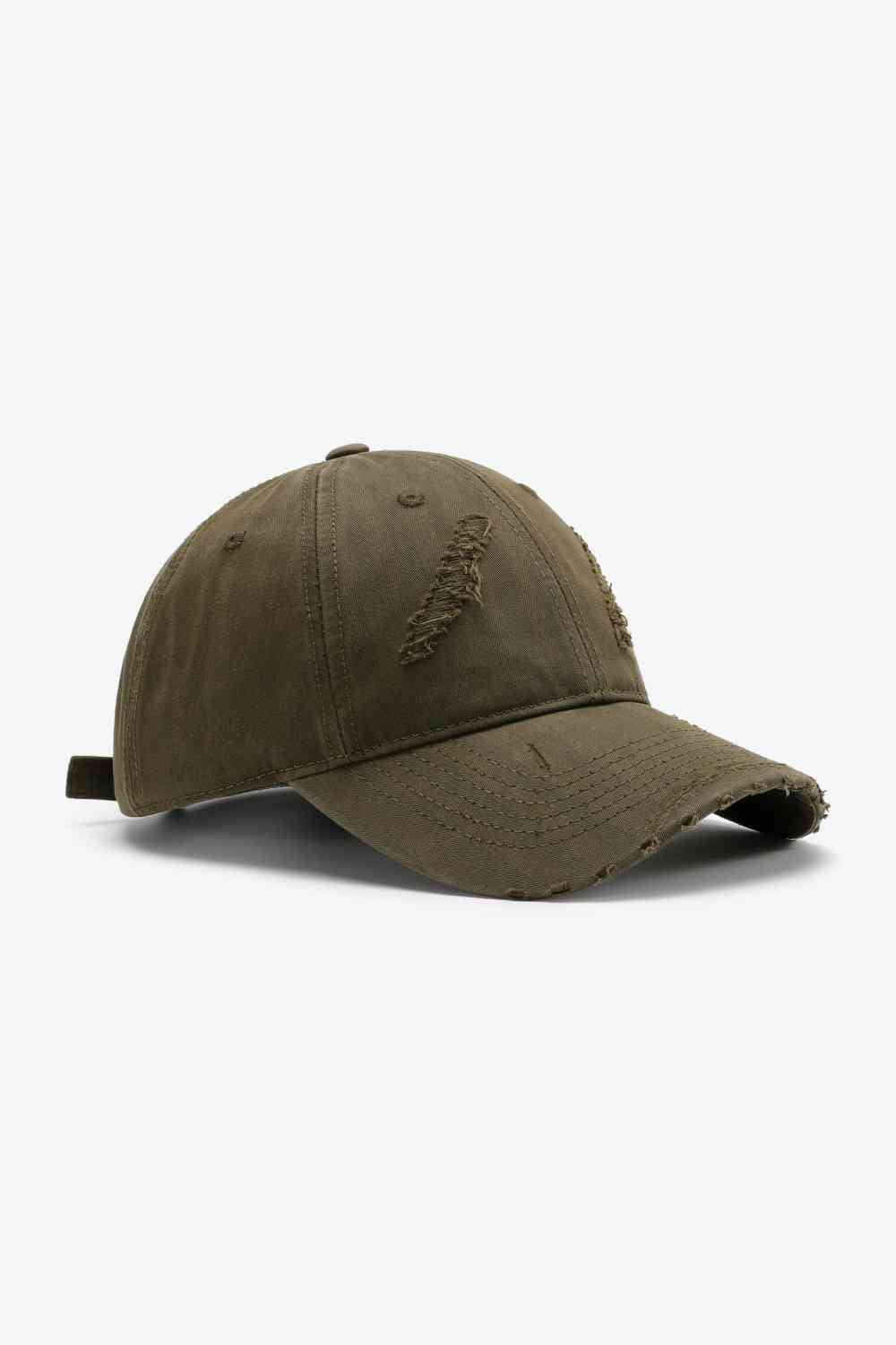 Distressed Adjustable Baseball Cap - Drazelle Store