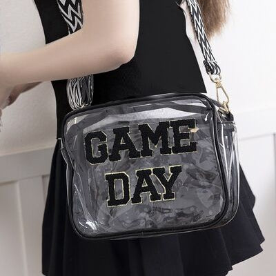 Zenana GAME DAY Stadium Approved Transparent Crossbody Bag - Drazelle Store