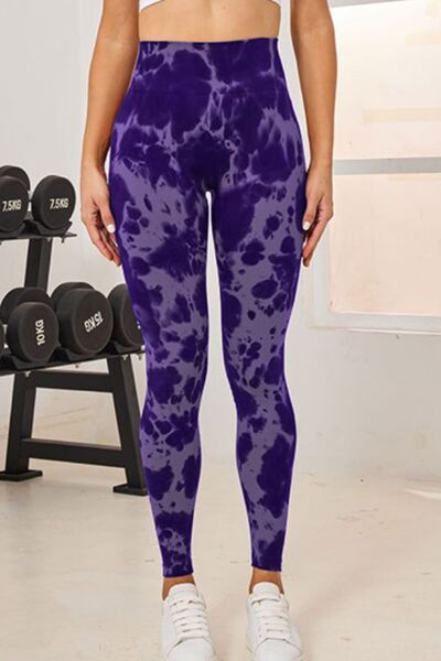 Tie-Dye High Waist Active Leggings - Drazelle Store