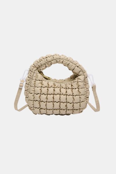 Quilted Puffy Removable Strap Crossbody Bag - Drazelle Store