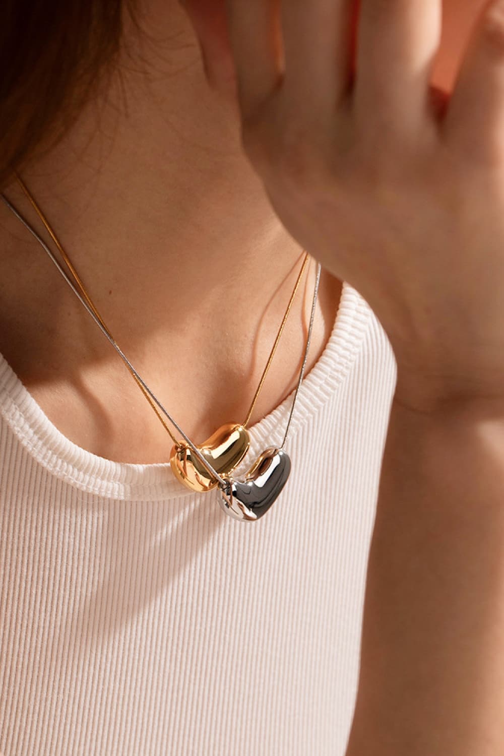 Heart Shape Pendant Necklace - Drazelle Store