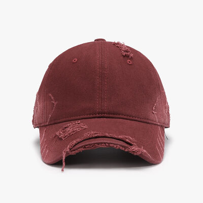 Distressed Adjustable Cotton Hat - Drazelle Store