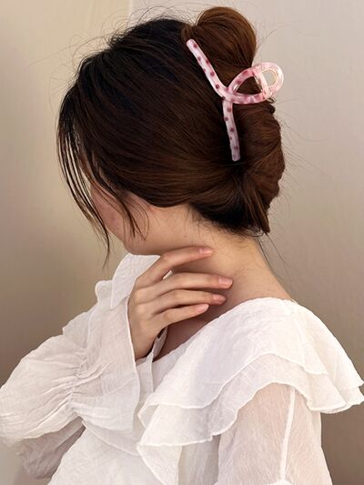 PC Polka Dot Hair Claw Clip - Drazelle Store