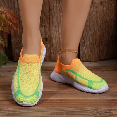 Breathable Mesh Round Toe Sneakers - Drazelle Store