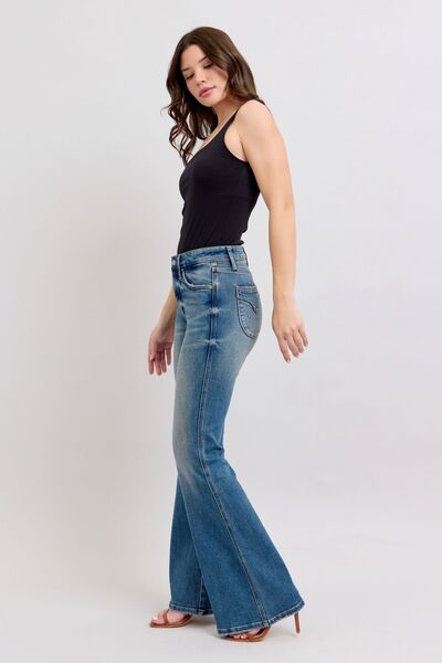 Judy Blue MR Tummy Control Vintage Wash Jeans - Drazelle Store