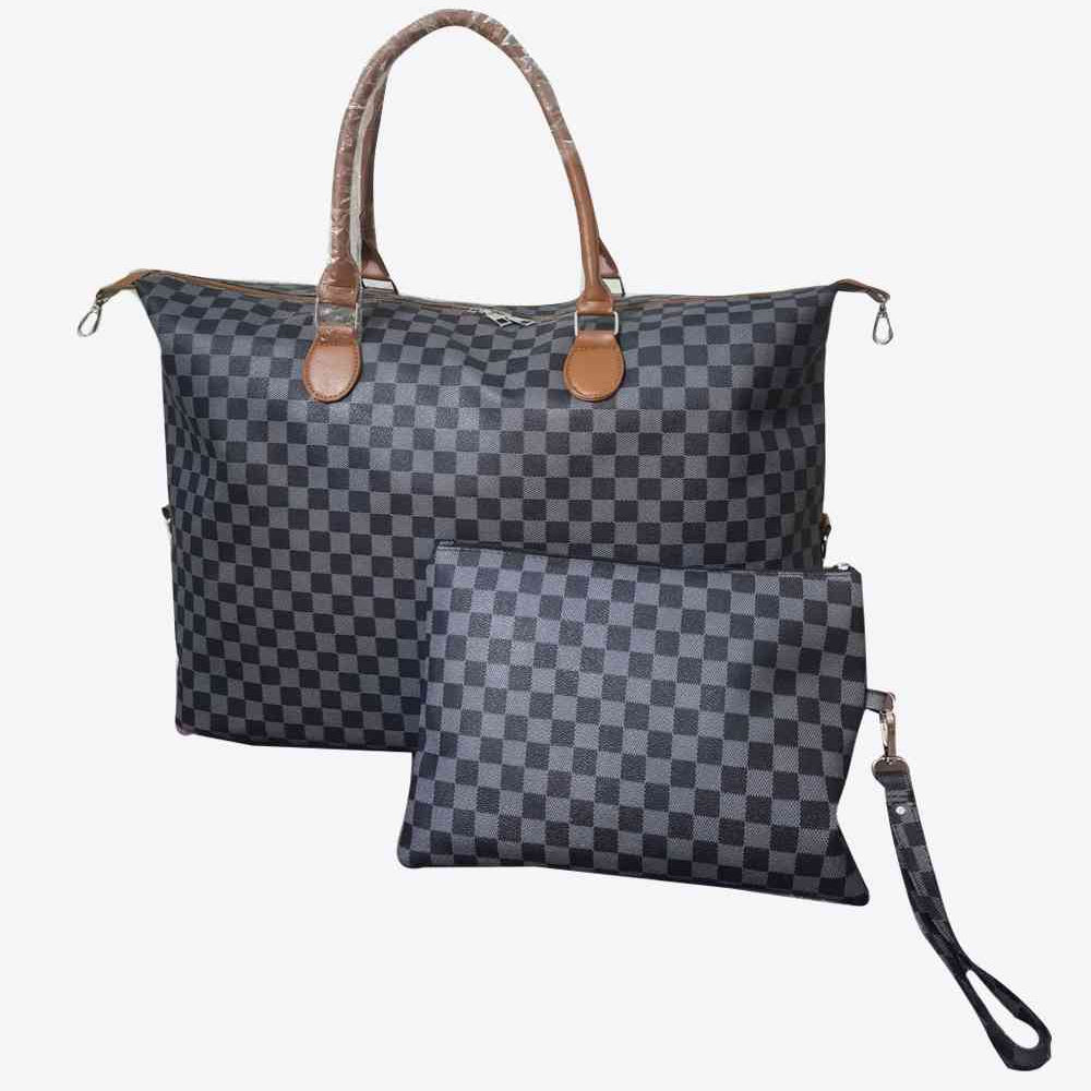 Checkered Two-Piece Bag Set - Drazelle Store