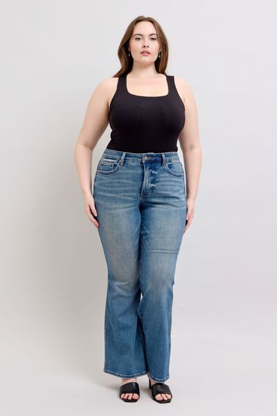 Judy Blue MR Tummy Control Vintage Wash Jeans - Drazelle Store