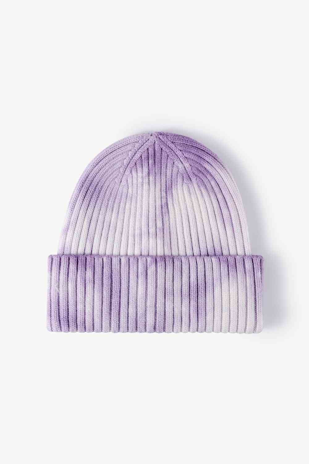 Tie-Dye Ribbed Cuffed Beanie - Drazelle Store