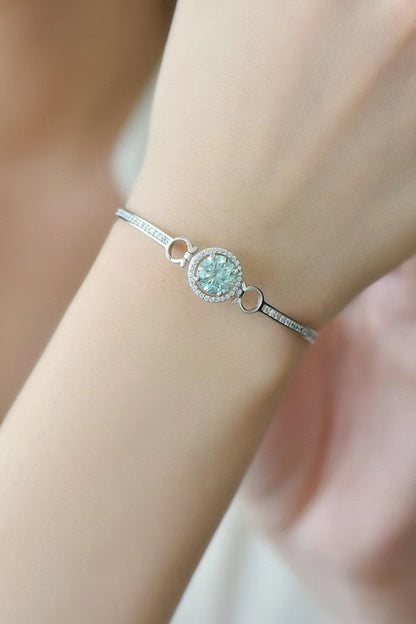 2 Carat Moissanite Platinum-Plated Bracelet - Drazelle Store