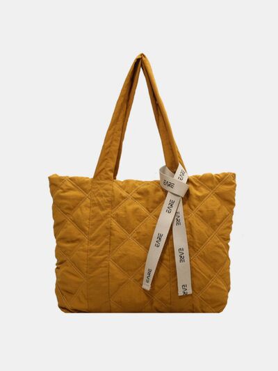 Quilted Nylon Large Tote Bag -Drazelle Store