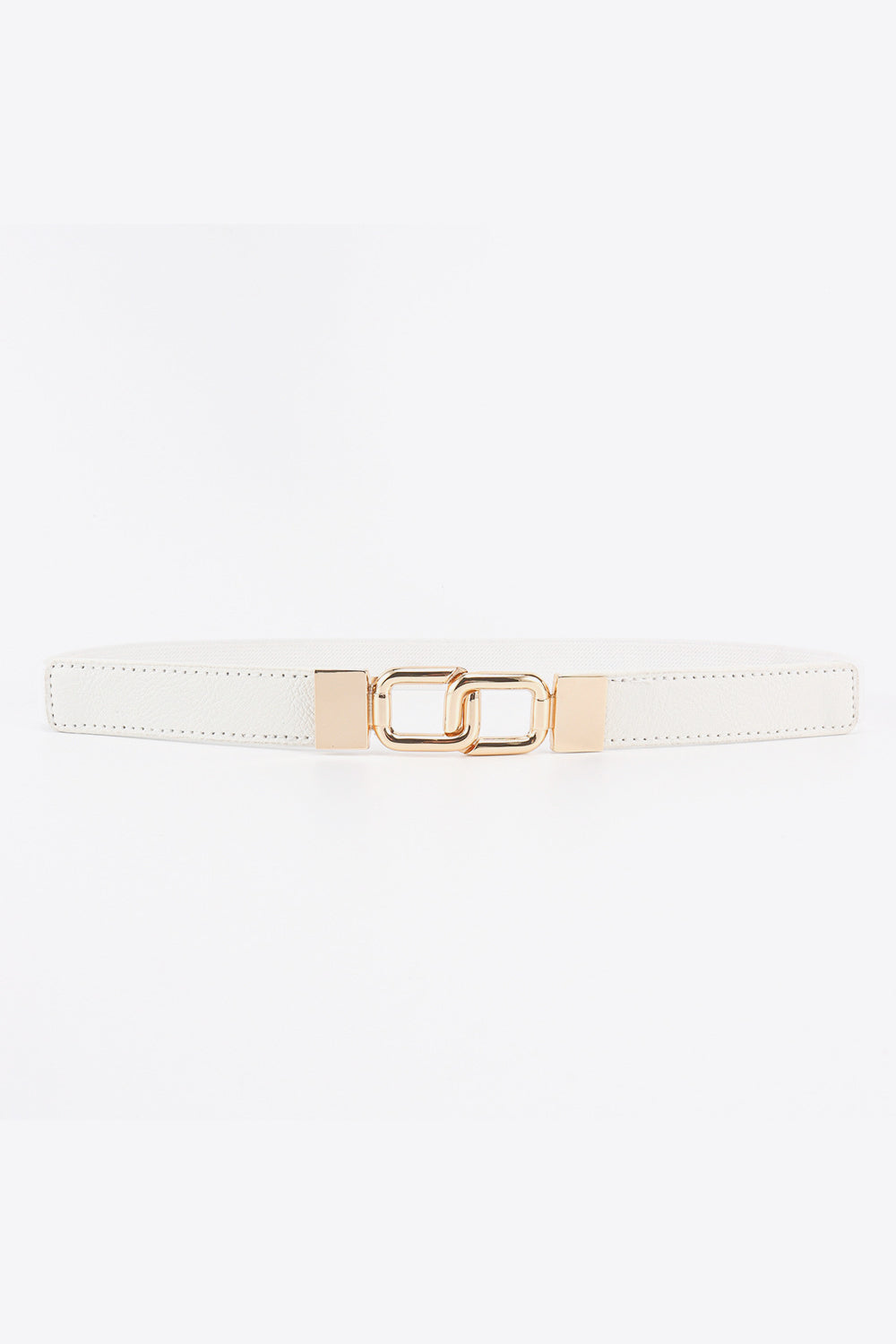 Geometric Double Buckle Elastic Belt - Drazelle Store