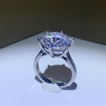 10 Carat Moissanite 925 Sterling Silver Ring - Drazelle Store