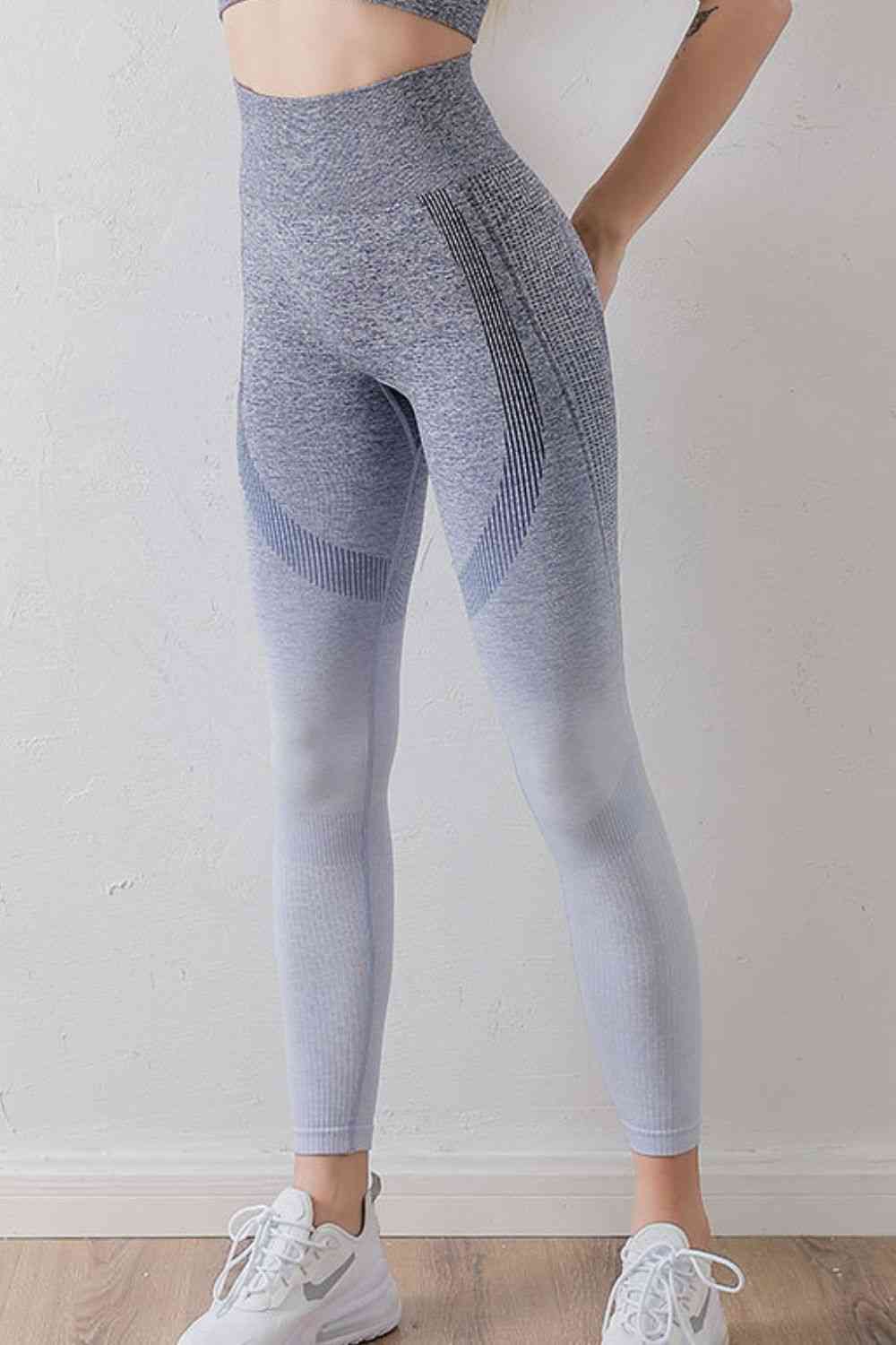 Gradient High Waist Sports Leggings - Drazelle Store