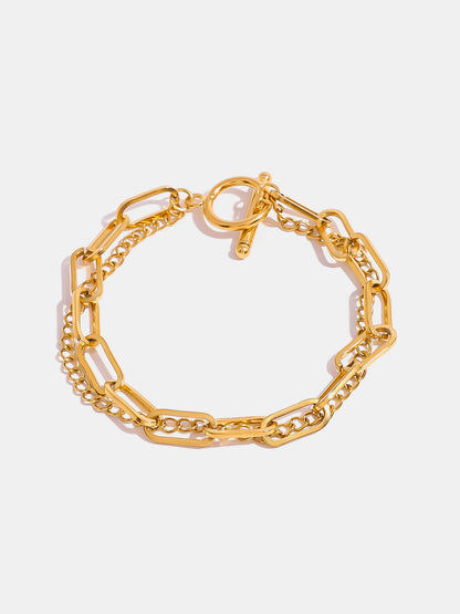 Gold-Plated Stainless Steel Chain Bracelet - Drazelle Store