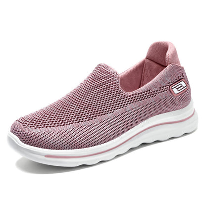 Women's Breathable Middle-aged Slip-on Sneakers - Drazelle Store