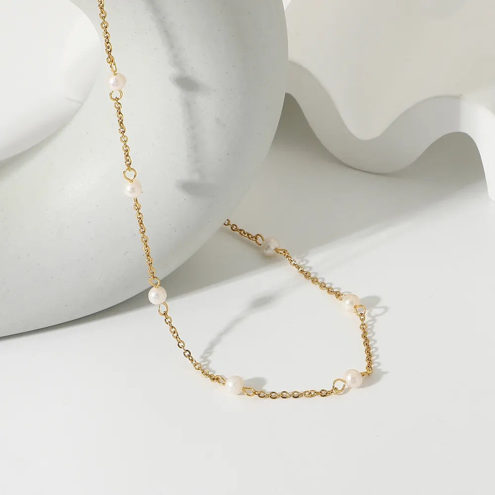 Freshwater Pearl 18K Gold-Plated Necklace - Drazelle Store