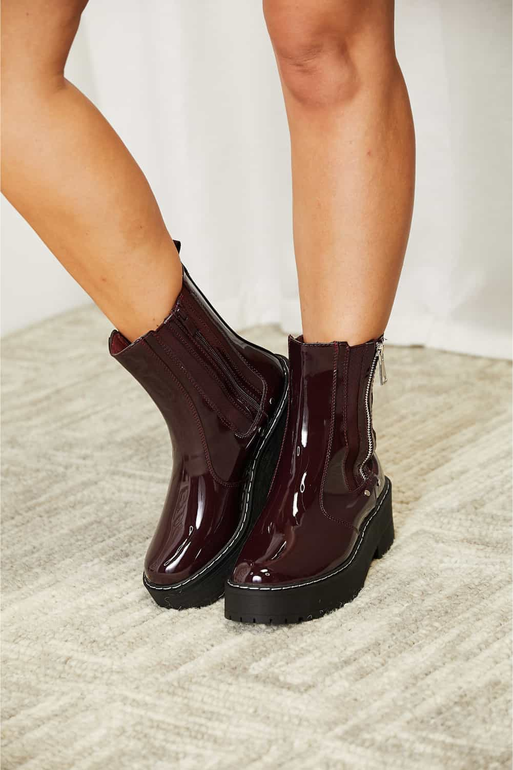 Forever Link Side Zip Platform Boots - Drazelle Store