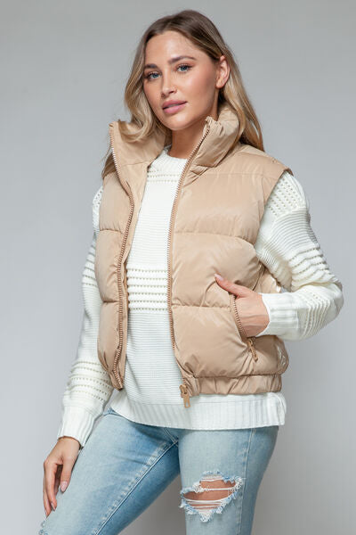 Snobbish Fine Fur Lining Quilted Vest - Drazelle Store