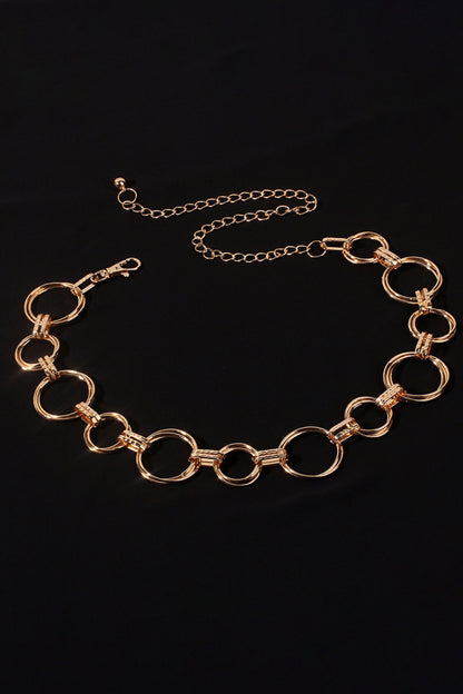 Alloy Chain Circle Shape Belt - Drazelle Store