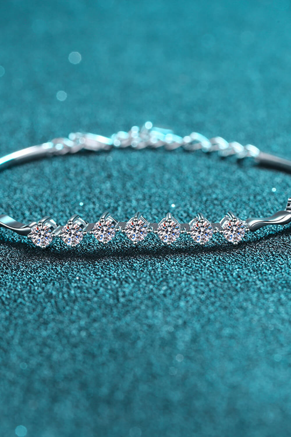 Moissanite 925 Sterling Silver Bracelet - Drazelle Store