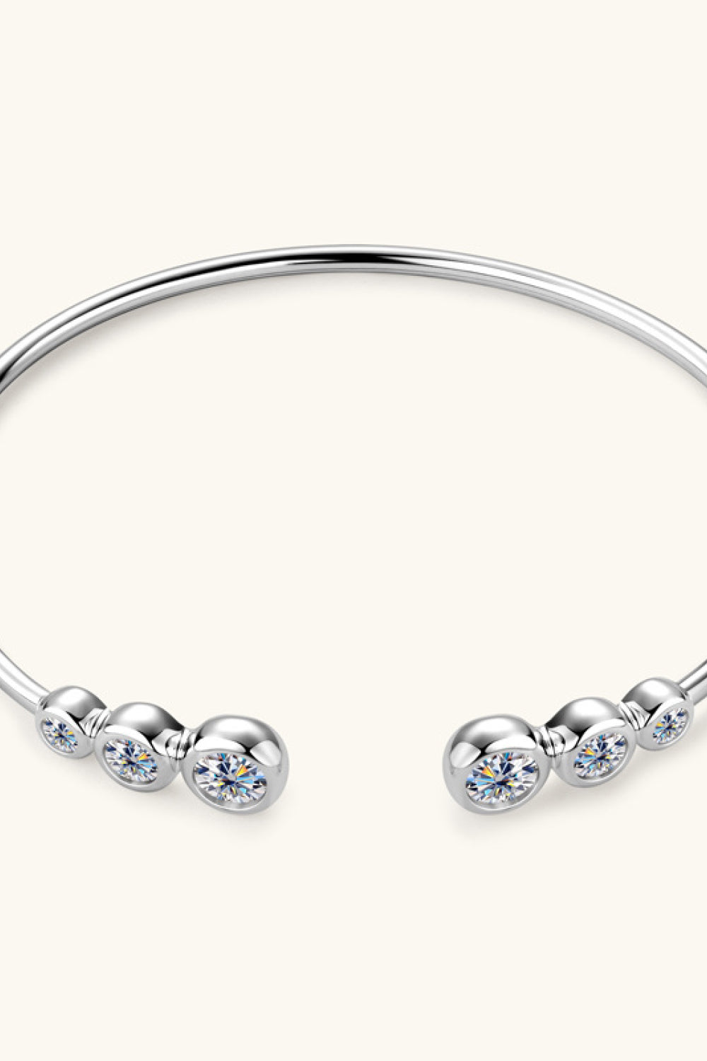 1.8 Carat Moissanite 925 Sterling Silver Bracelet - Drazelle Store