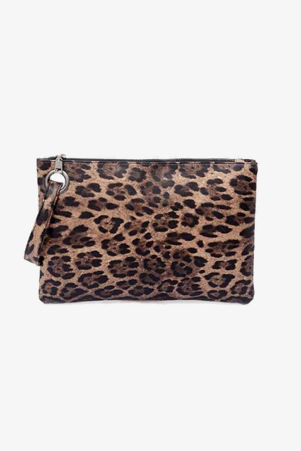 Leopard PU Leather Clutch - Drazelle Store