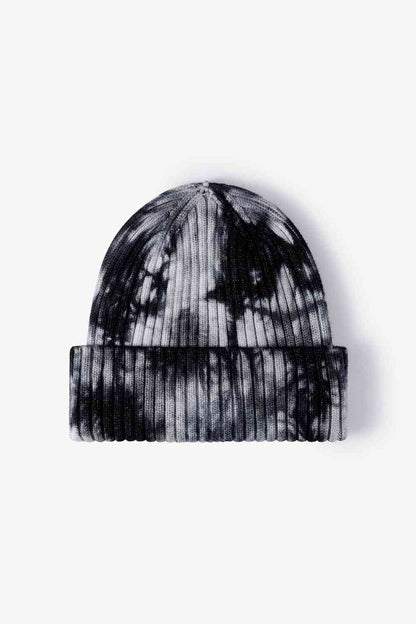 Tie-Dye Ribbed Cuffed Beanie - Drazelle Store