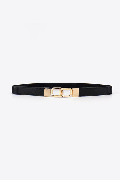 Geometric Double Buckle Elastic Belt - Drazelle Store