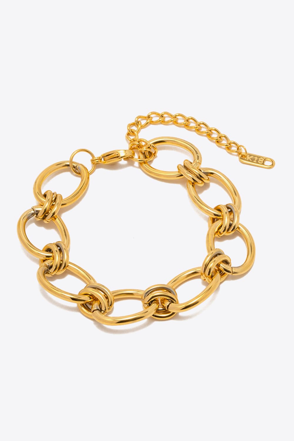 Chunky Chain Loop Stainless Steel Bracelet - Drazelle Store