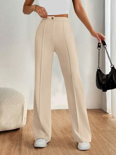 High Waist Wide Leg Pants - Drazelle Store