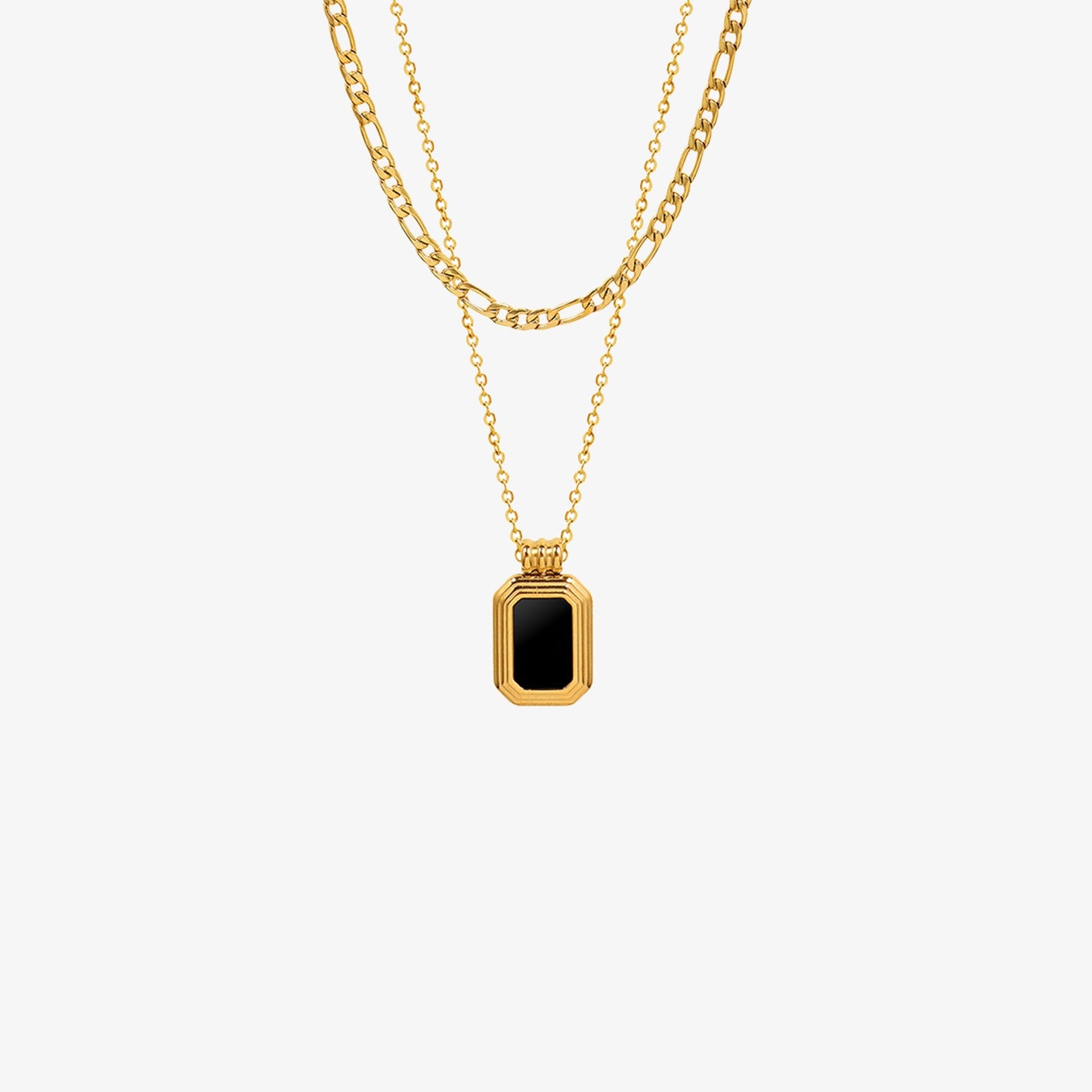 Titanium Steel Gold-Plated Pendant Necklace - Drazelle Store