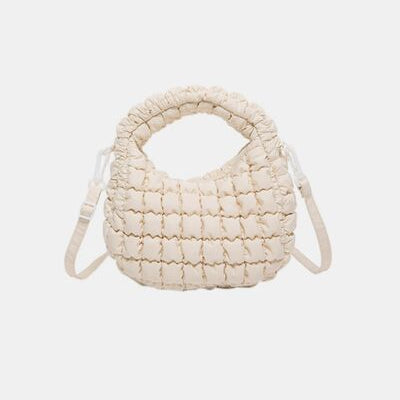 Quilted Puffy Removable Strap Crossbody Bag - Drazelle Store