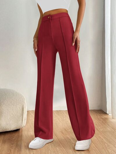 High Waist Wide Leg Pants - Drazelle Store