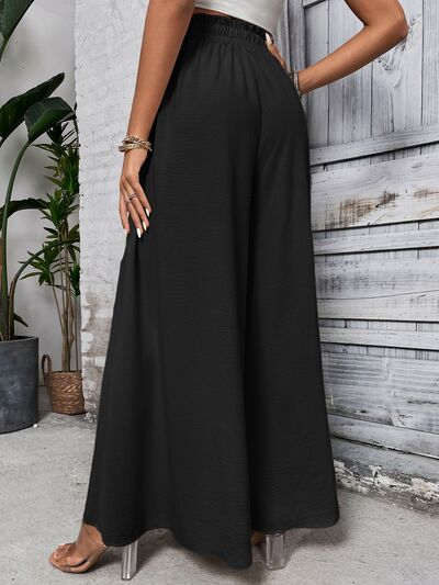 Honey Tied High Waist Wide Leg Pants - Drazelle Store