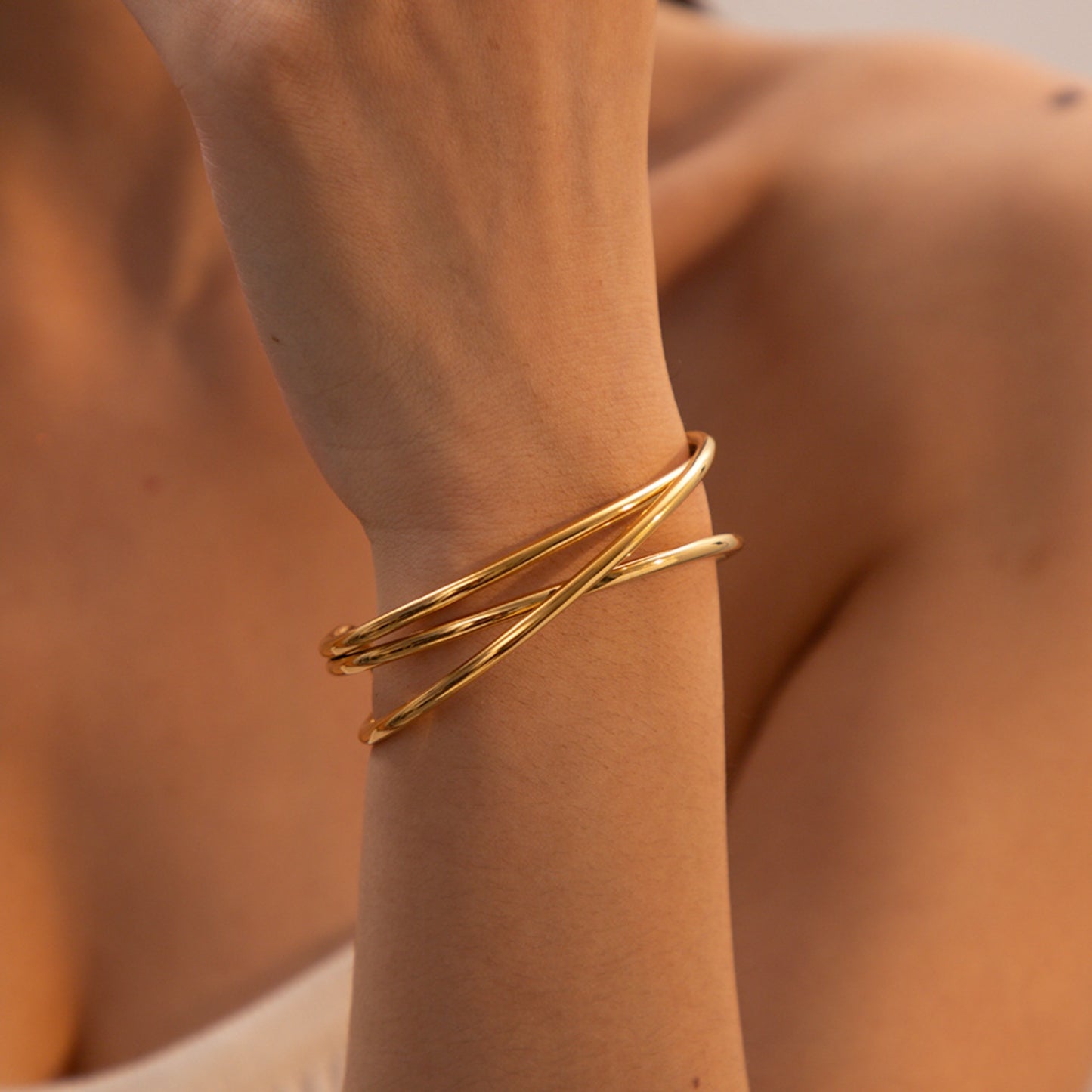 Minimalist Stainless Steel Cuff Bracelet - Drazelle Store