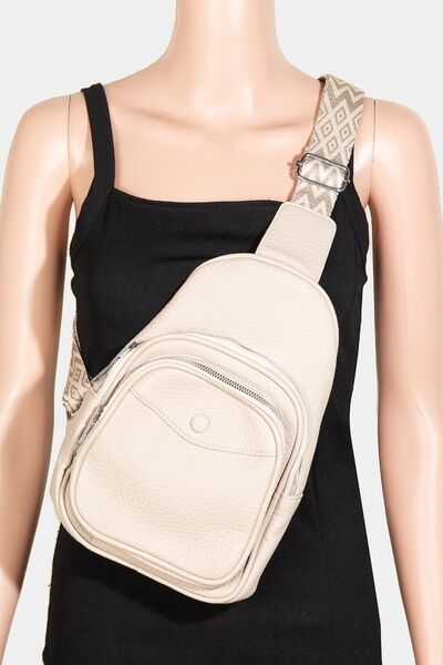 Fame Textured PU Leather Sling Bag - Drazelle Store